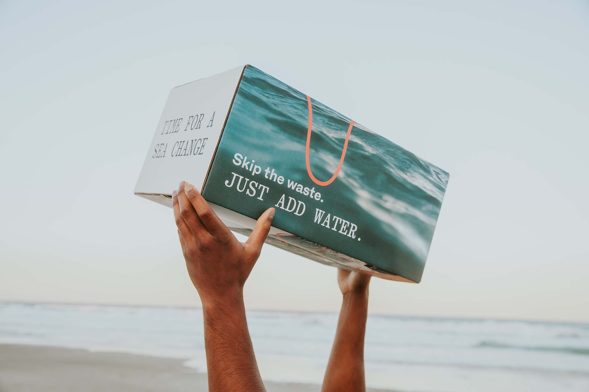 One Skipper just-add-water bundle replaces 21 single-use plastic bottles like these, cutting plastic waste by switching to refillable just-add-water products.